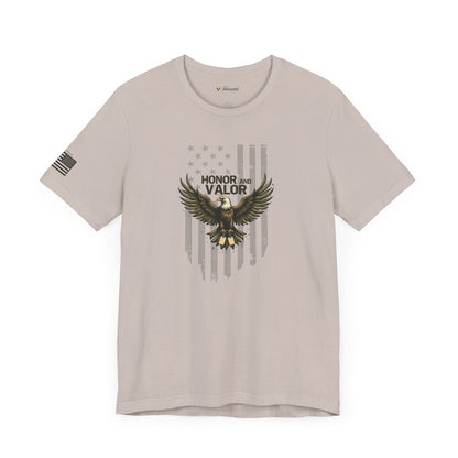 Honor and Valor Eagle Tee - Military appreciation - Vanguard Athletics - Be ready