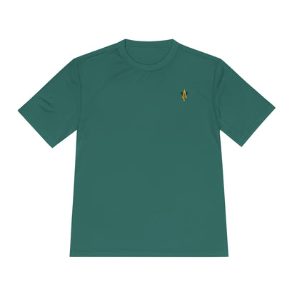 Vanguard gold spear logo, Moisture Wicking Unisex Tee for workouts