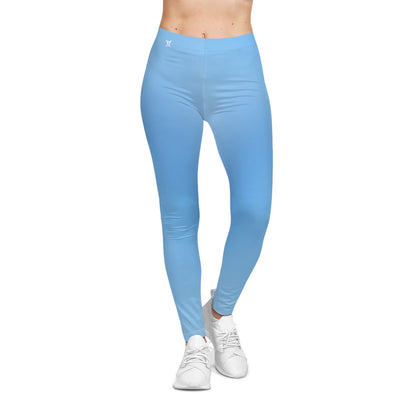 Sky Blue Women's Casual Leggings - Yoga Pants, Fitness Training, Active Wear.
