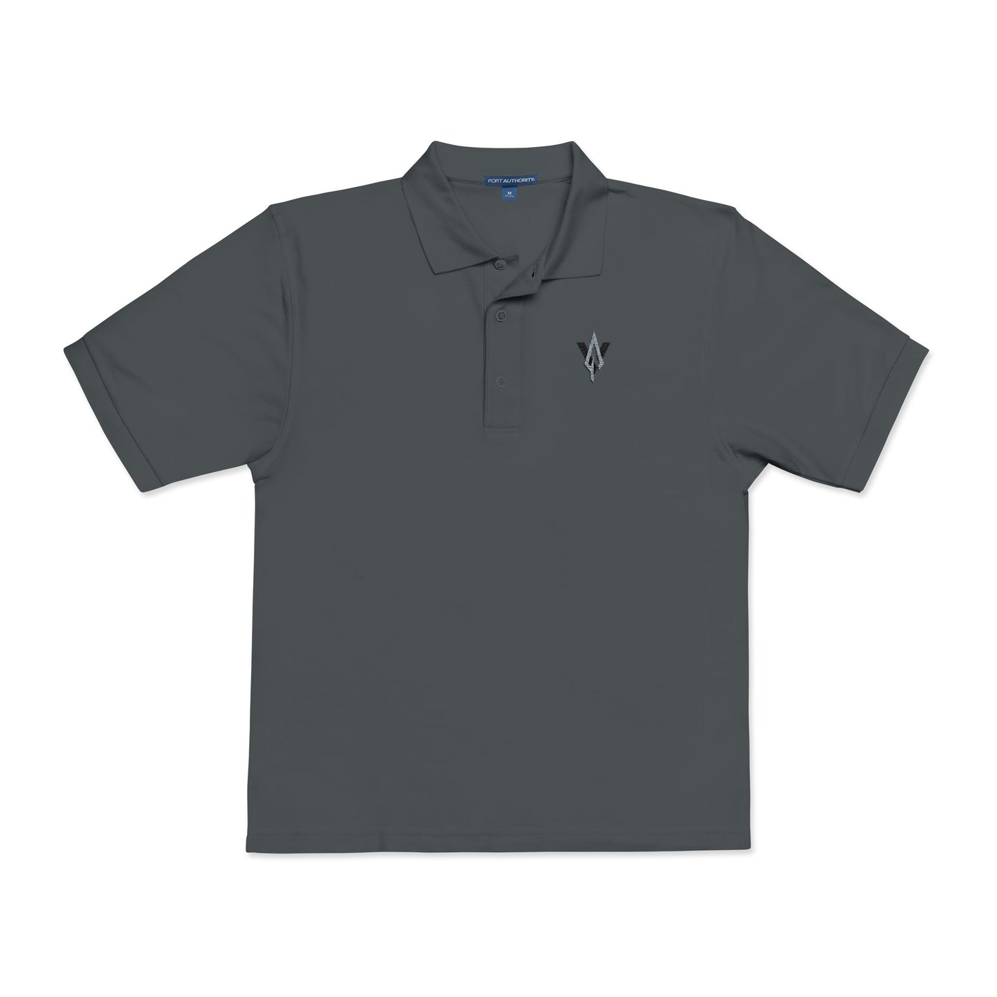 Embroidered Unisex Polo Shirt – Vanguard silver logo - Vanguard Athletics - Be ready