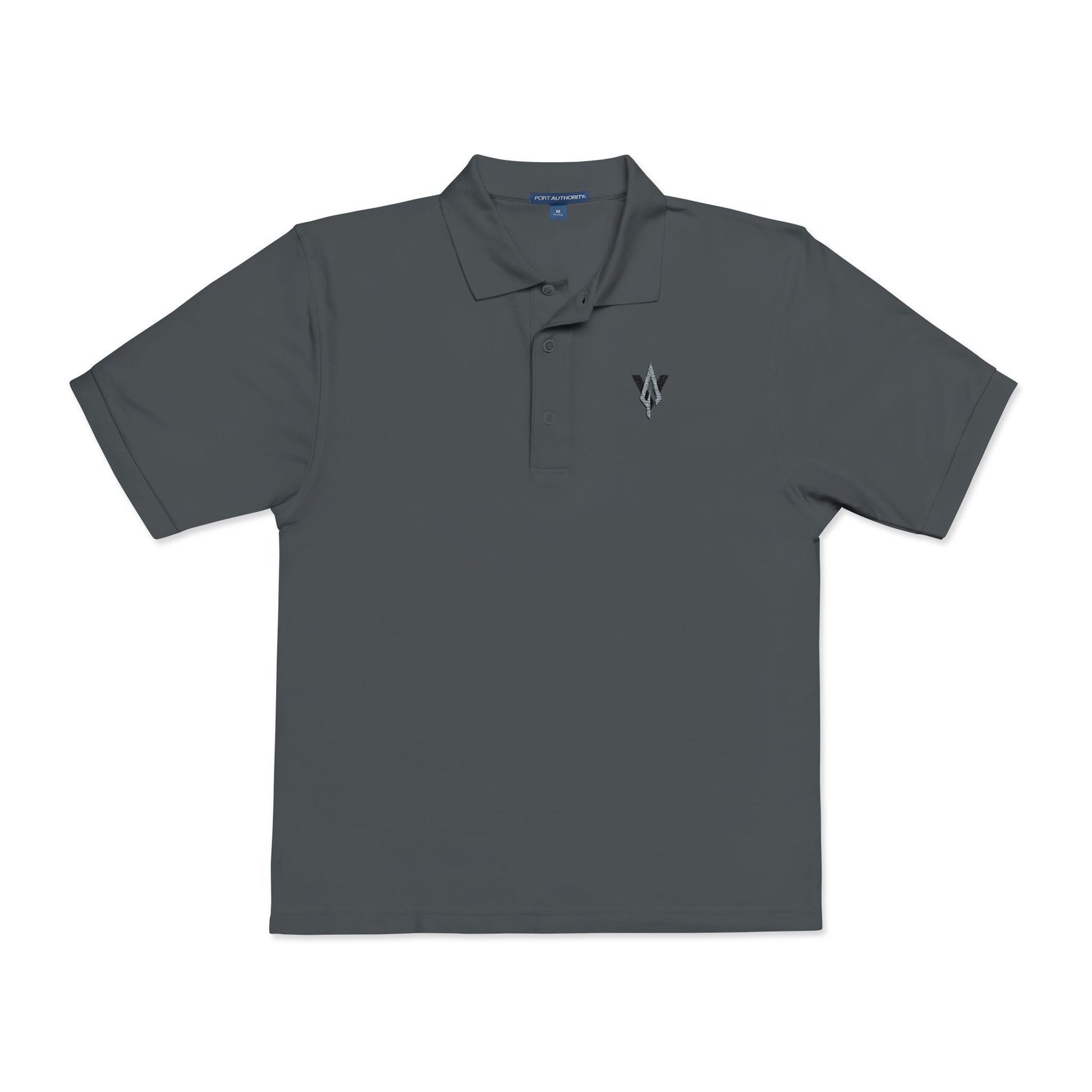 Embroidered Unisex Polo Shirt – Vanguard silver logo - Vanguard Athletics - Be ready