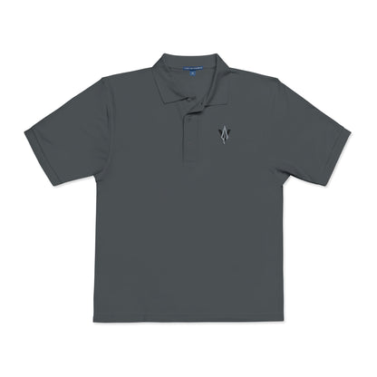 Embroidered Unisex Polo Shirt – Vanguard silver logo - Vanguard Athletics - Be ready