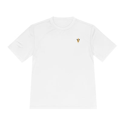 Vanguard gold spear logo, Moisture Wicking Unisex Tee for workouts