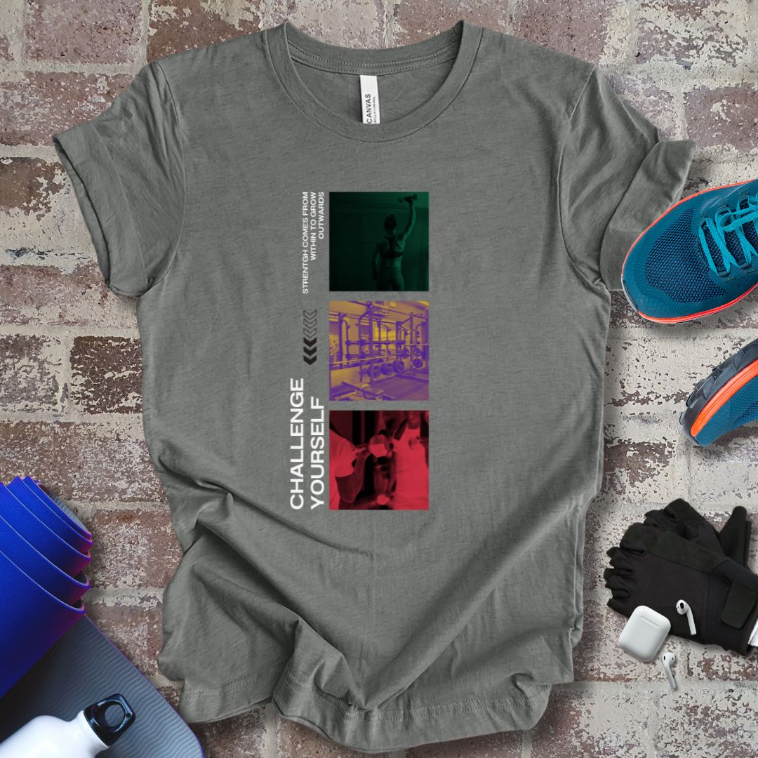 Vibrant colors Tee, for fitness motivation