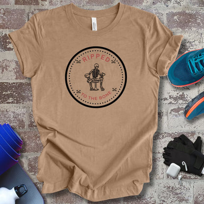 'Ripped to the Bone' gym motivation Tee