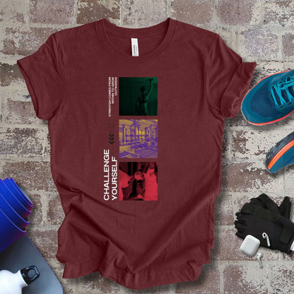 Vibrant colors Tee, for fitness motivation
