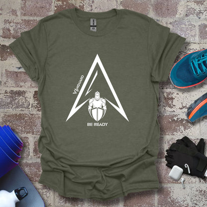 Vanguard Athletics Designs Collection - Men's Warrior side spear white logo