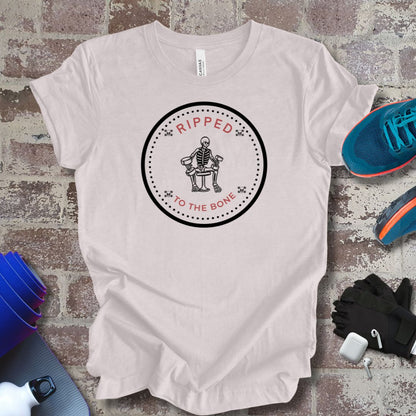 'Ripped to the Bone' gym motivation Tee